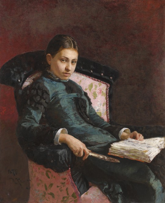 Portrait of the artist's wife, Vera Repina from Ilja Efimowitsch Repin