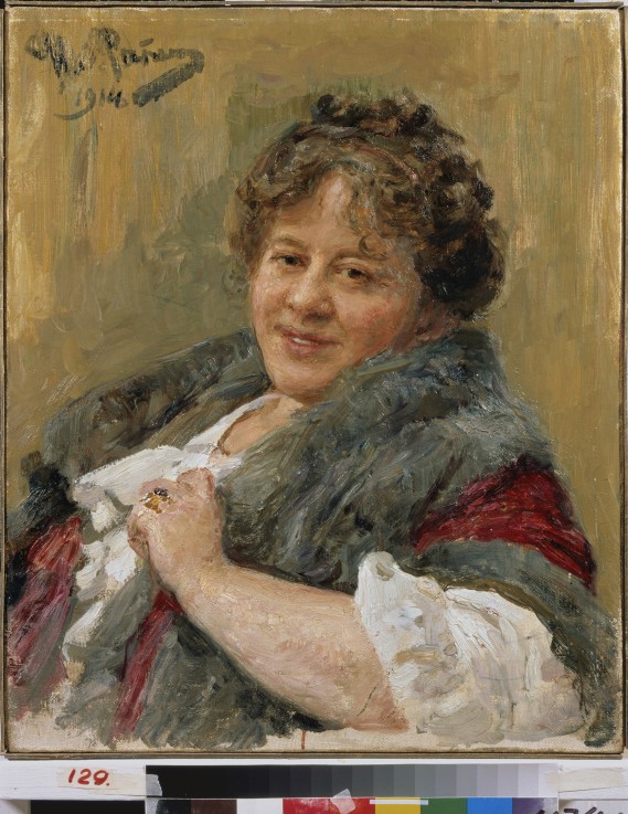 Portrait of the author Tatyana Shchepkina-Kupernik (1874-1952) from Ilja Efimowitsch Repin