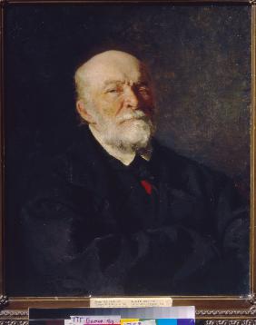 Portrait of the scientist, doctor, pedagogue Nikolay I. Pirogov (1810-1881)