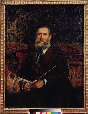 Portrait of the artist Alexei Bogolyubov (1824-1896)
