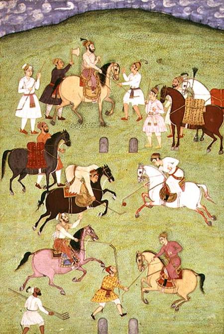 A Game of Polo, from the Large Clive Album from Indian School