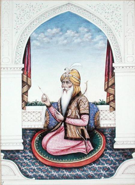 Ranjit Singh (1780-1839) Maharajah of the Punjab (pencil from Indian School