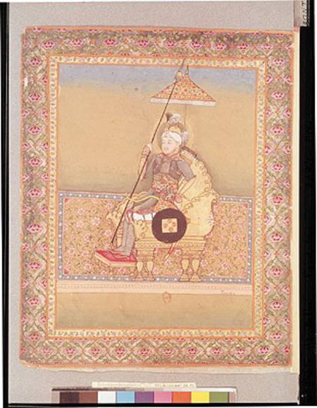Tamerlane (1336-1404) from an album of portraits of Moghul emperors from Indian School