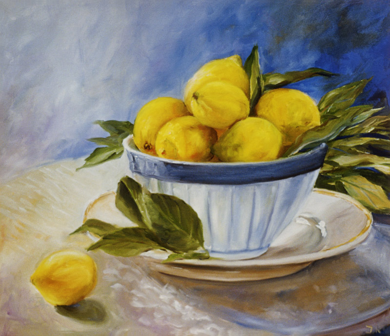 Lemons in a bowl from Ingeborg Kuhn