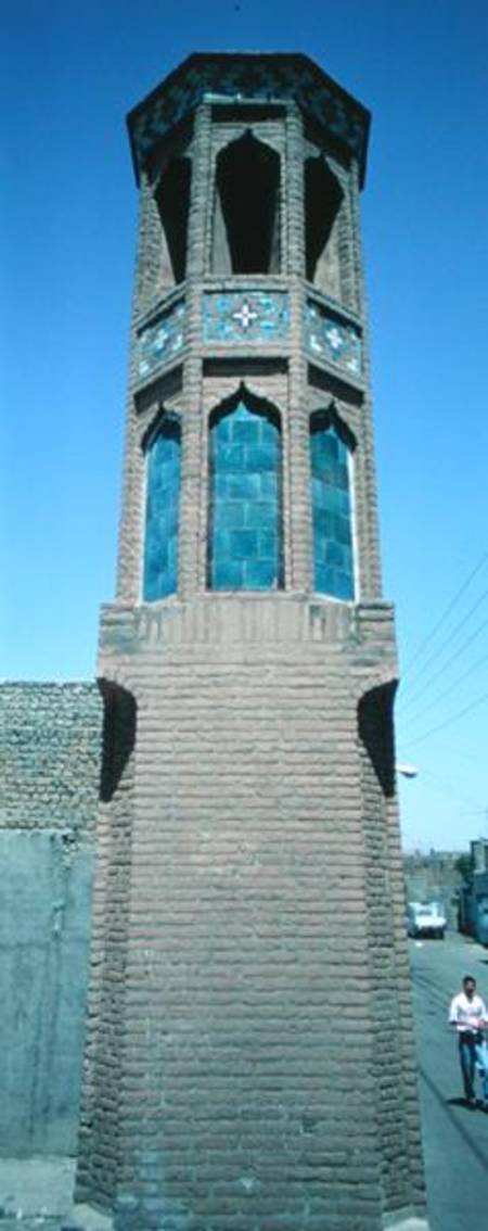 The badgir (wind-catching tower) of the Hajj Kazem Cistern from Iranian School