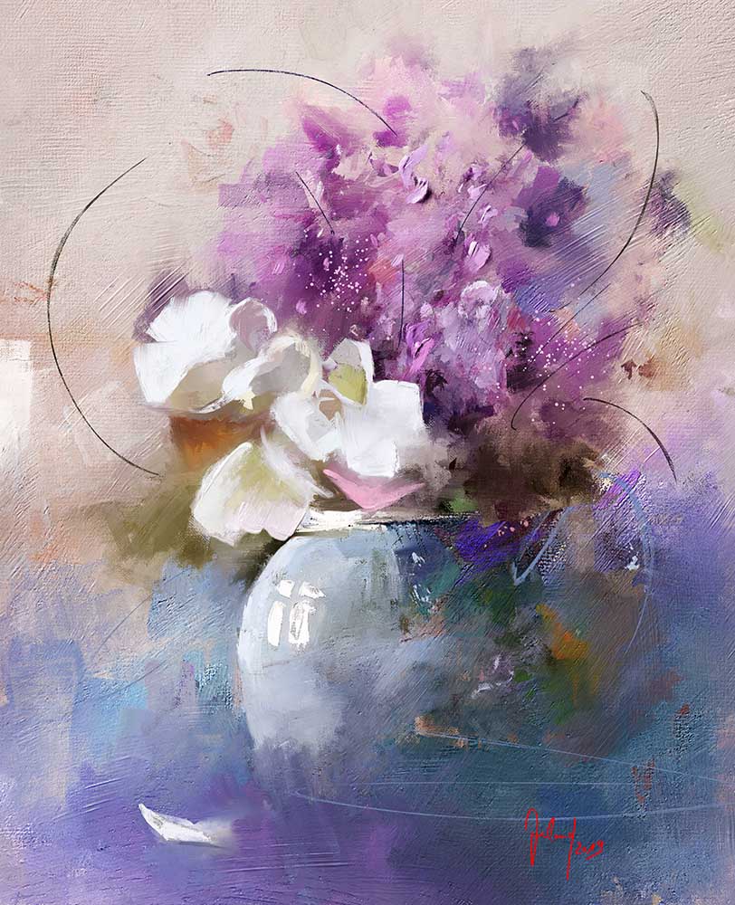 Still life with lilac from Georg Ireland