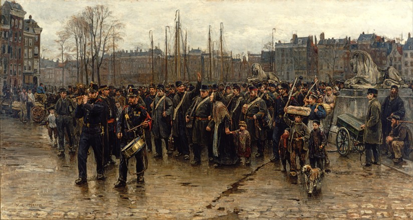 Transport of colonial soldiers from Isaac Israels