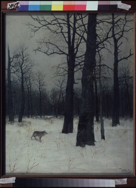 Forest in winter from Isaak Iljitsch Lewitan