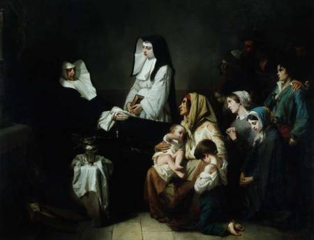 Death of a Sister of Charity from Isidore Pils