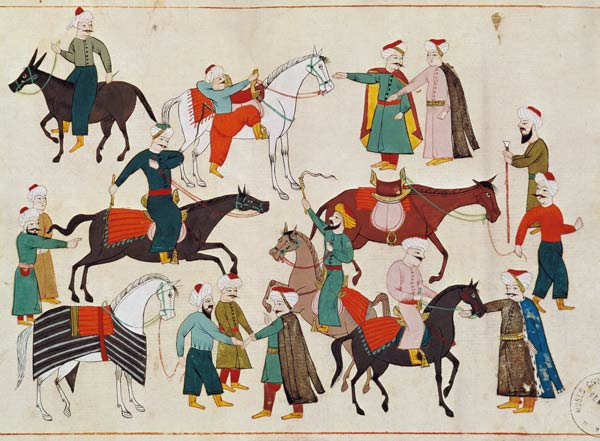Ms 1671 A Horse Market from Islamic School