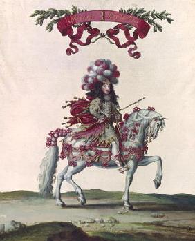 Philippe I (1640-1701) Duke of Orleans as the King of Persia, part of the Carousel Given by Louis XI