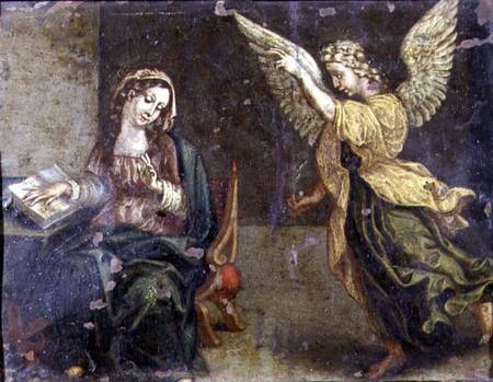 The Annunciation from Italian pictural school