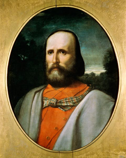 Portrait of Giuseppe Garibaldi (1807-82) from Italian pictural school