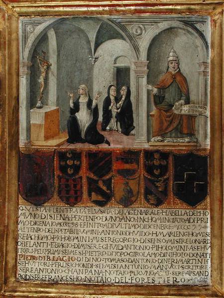 St. Catherine of Siena (1347-80) Receiving the Stigmata from Italian pictural school