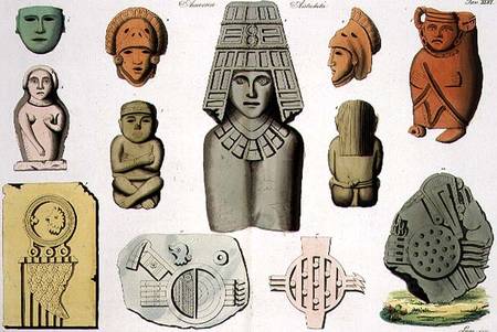 Central American Antiquities, plate 46 from 'The History of the Nations' from Italian pictural school