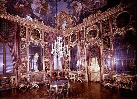 The Chinese Room with ceiling painting by Claudio Francesco Beaumont (1694-1766) from Italian pictural school