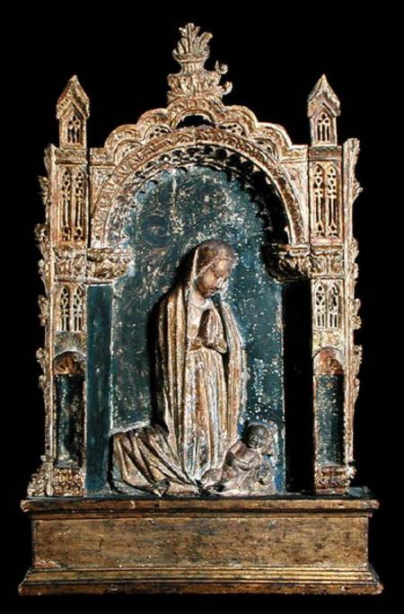 Madonna and Child within a Tabernacle from Italian pictural school