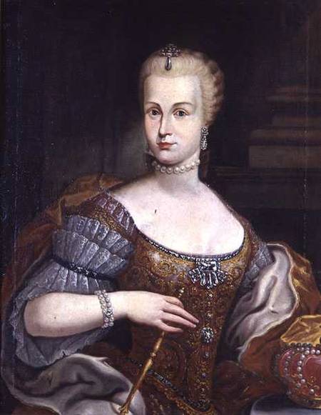 Portrait of the Wife of Pietro Leopoldo di Lorena from Italian pictural school