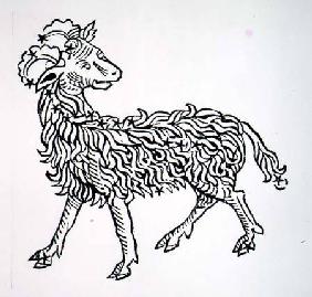 Aries (the Ram) an illustration from the 'Poeticon Astronomicon' by C.J. Hyginus, Venice