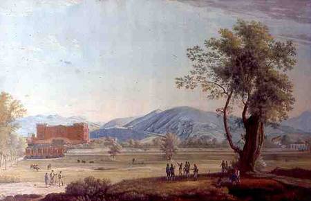 View of the Villa and Park from Italian pictural school