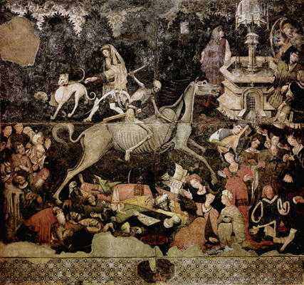 The Triumph of Death (fresco) from Italian School, (15th century)
