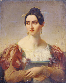 Bildnis einer italienischen Dame. from Italienischer Meister