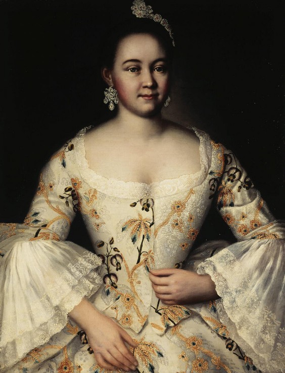 Portrait of Stepanida Yakovleva (1738-1781) from Iwan Jakowlewitsch Wischnjakow