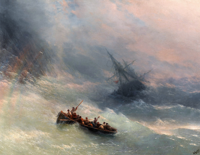 The rainbow (shipwreck) from Iwan Konstantinowitsch Aiwasowski