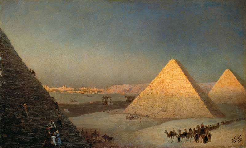 The pyramids of Gizeh. from Iwan Konstantinowitsch Aiwasowski