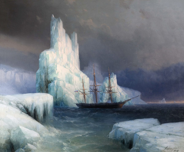 Icebergs in Antarctica from Iwan Konstantinowitsch Aiwasowski