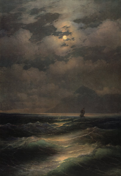 I.K.Aiwasowski, Seascape / Painting from Iwan Konstantinowitsch Aiwasowski