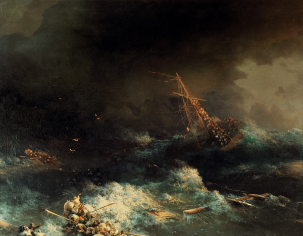 Sinking of Ingermanland / Norway / 1842 from Iwan Konstantinowitsch Aiwasowski