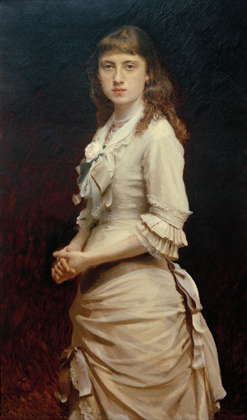 Porträt Sofja Kramskaja, Tochter des Malers from Iwan Nikolajewitsch Kramskoi