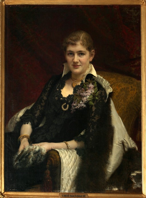 Portrait of Y.A. Voeykova from Iwan Nikolajewitsch Kramskoi