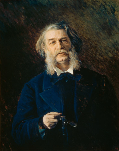 Portrait of Dmitri Vasilievich Grigorovich (1822-99) from Iwan Nikolajewitsch Kramskoi