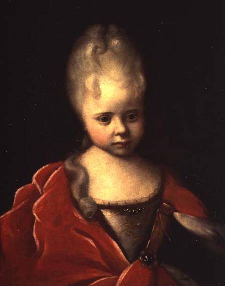 Portrait of Grand Duchess Yelizaveta Petrovna as a Child from Iwan Maximowitsch Nikitin