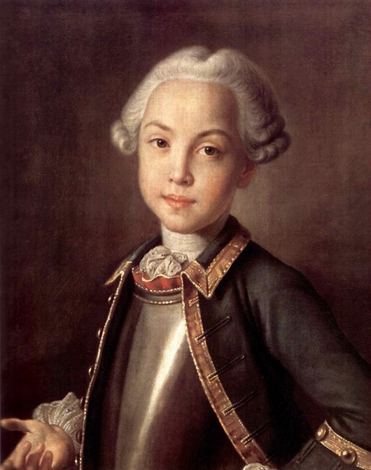 Portrait of Count Nikolai Petrovich Sheremetev as Child from Iwan Petrowitsch Argunow