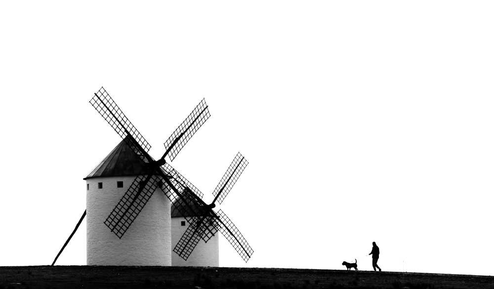 The man, the dog and the windmills from J. Antonio Pardo