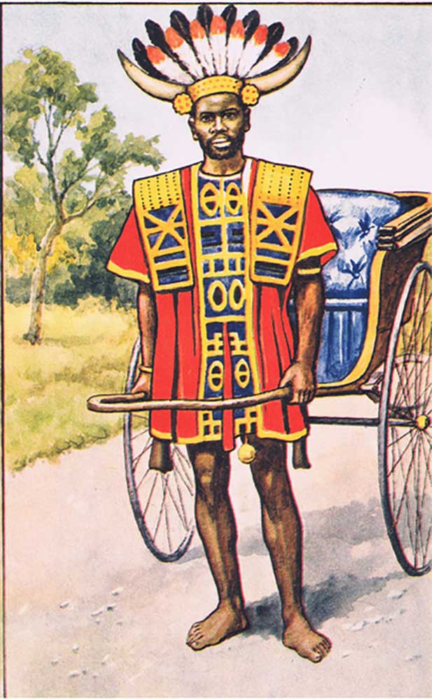 Jinricksha boy, from MacMillan school posters, c.1950-60s from J. Macfarlane