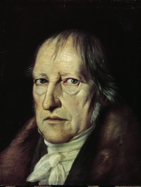 Hegel , Portrait by Jakob Schlesinger from J. Schlesinger