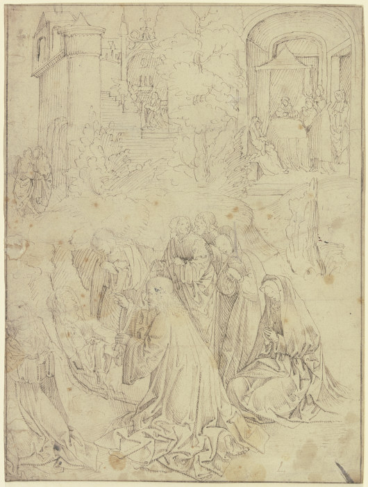 Scenes of Life of St Anne from Jacob Cornelisz.