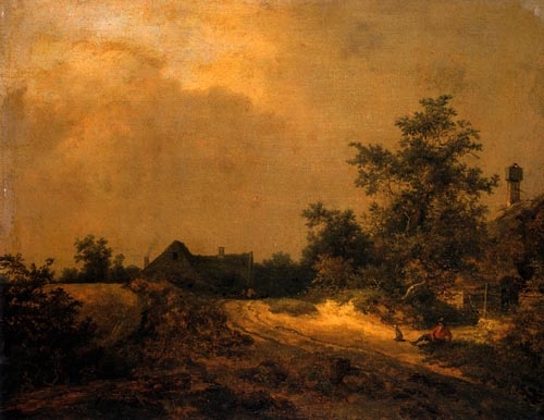 Farmhouses in the dunes from Jacob Isaacksz van Ruisdael