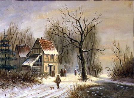 Winter scene from Jacob Jan Coenraad Spohler