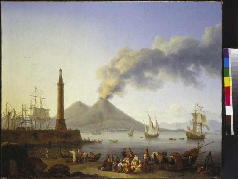 Der Hafen von Santa Lucia in Neapel from Jacob Philipp Hackert
