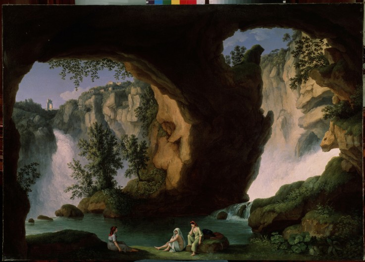 Neptune's grotto (Grotta di Nettuno) from Jacob Philipp Hackert