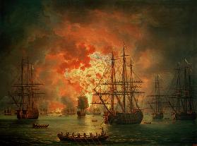 The Destruction of the Turkish Fleet at the Bay of Chesma