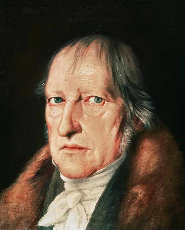 Portrait of Georg Wilhelm Friedrich Hegel (1770-1831) from Jacob Schlesinger