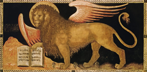 Fiore, Jacobello del died 1439. - ''The Lion of St.Mark''. - (The symbol of Mark the Evangelist and from Jacobello del Fiore