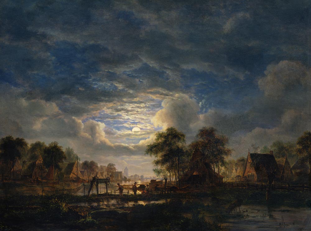 Village on a Canal from Jacobus Theodorus Abels