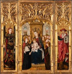 Triptych with Virgin and Child Enthroned